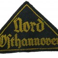 Nord Ost Hannover HJ Gebietsdreiec arm patch. Early, pre-1937 year