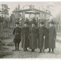 Soviet Officers near the Gates of the Field Camp