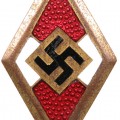 Hitler Youth Gold party badge, HJ-Ehrenzeichen. Deschler # 38739