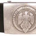 Hitler Youth aluminum buckle on a 1938 leather combat belt