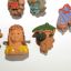 15 clay figurines, badges of the WHW series. 3rd Reich 3