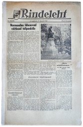 Estonian WW2 newspaper Rindeleht vol. 24 from June 17th, 1944