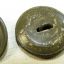 RKKA button for uniforms, steel made and painted in khaki, 21 mm 2