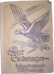 Luftwaffe Soldiers album-diary, belonged to the Musician of Luftwaffengaukommando