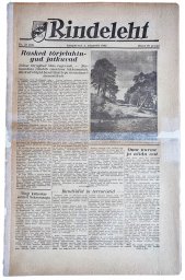 Estonian Newspaper Rindeleht from August 5, 1944