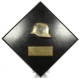 German Army Wall Plaquette with a helmet