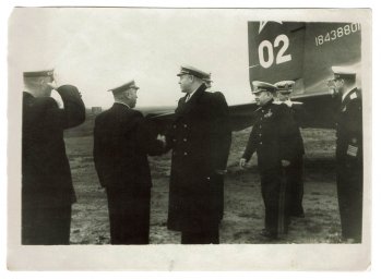 Meeting of the Soviet high ranking Navy officers with Admiral Tributz