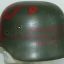 M42 German helmet with Soviet propaganda art 1