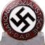 N.S.D.A.P Member badge. RZM M1/ 77-Foerster & Barth-Pforzheim 0