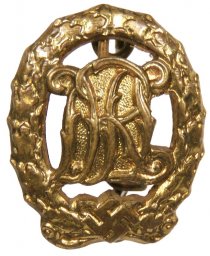 Miniature of DRL badge in bronze or gold. Wernstein Jena