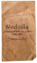 Award envelope for Medaille "Winterschlacht im Osten 1941/ 42" Karl Poellath