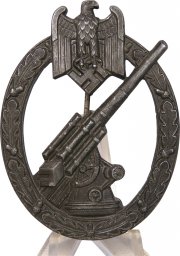 Heer Flak badge. Flakkampfabzeichen by Steinhauer & Lück