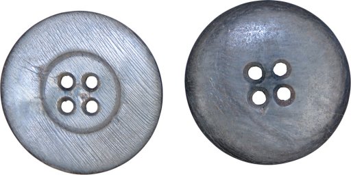 Grey bone 23-mm button for WW1 and WW2 German uniforms