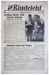 WW2 Chronicle in Estonian Rindeleht issue 9, 1943