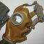 RKKA gas mask BN- MT4, rare variant with early war modified mask MOD-08 4