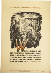 NSDAP poster - September 10  - Bromberger blood Sunday.