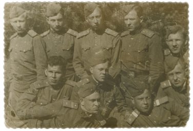 Group photo of the soviet privates and NCOs