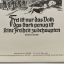 NSDAP weekly poster: "Free is only the people who are strong enough to assert their freedom". 1