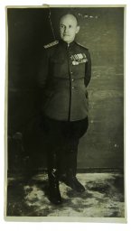 Photo of an artillery engineer colonel with awards