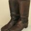 WWII German soldier's brown leather long combat boots for Wehrmacht, Luftwaffe or Waffen SS 3