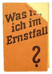 What do I do in an emergency - an educational pamphlet for the German people