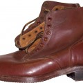 Soviet Red Army  lend-lease leather shoes made from brown leather. Mint.