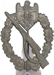 Infantry assault badge by Funke & Brüninghaus crimped set up