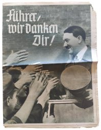 Propaganda issue about national socialist Germany and referendum for annexation of Austria in 1938