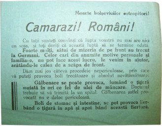 Soviet Leaflet for Romanian troops. Kurland Pocket!