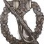 Infantry Assault Badge in silver R.S marked 0