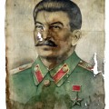 Portrait of Stalin, 85cm x110cm