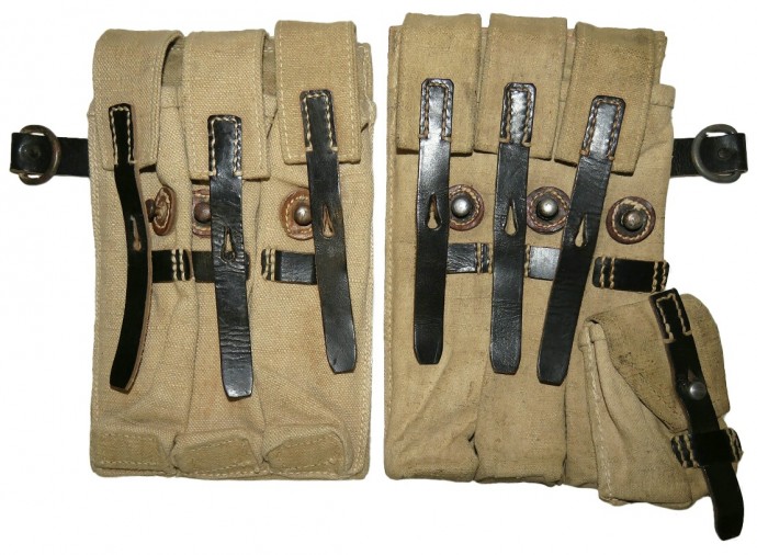 A Pair of German Magazine Pouches for the MP38/40