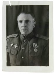 A Deputy commander of the 12th Rifle Division for supply