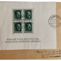 Envelope of the first day with Hitler postmarks, 20th of April, 1937