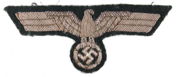 Officers Breast Eagle with the traces of usage on uniform