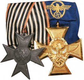 Medal bar of a police officer, Veteran of the WW1