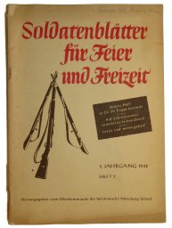 Everyday reading for German soldiers "Soldatenblätter für Feier und Freizeit" 3. Jahrgang 1942