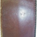 Communists party membership ID books leather cover, Estonian branch.