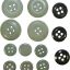 Set of ceramic buttons for SS or Wehrmacht selfpropelled gun tunic. 0