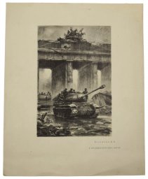 Drawing by Bogatkin V.V., At the Brandenburg Gate