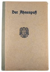 1944 Ahnenpass Ancestors Book of the Aryan lineage