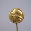 17 mm badge with a German soldier in a helmet. Gilded brass 1