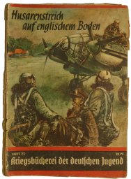 Hussars prank on the British territory. Series of propaganda books for jouth in 3rd Reich