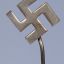 Swastika sign of a sympathizing of the Nazi party. 10 mm 1