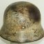 Wehrmacht steel helmet M40 in winter camouflage ET 62 2