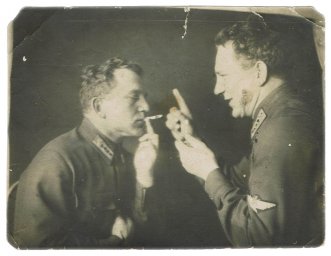 Soviet Pilots Smoking
