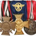 Medal bar of a police veteran of the First World War