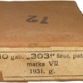 Latvian made Pack for 10 rounds for British rifle "303", Mark VII, 1931