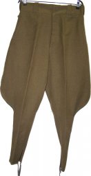 Rare Lend lease wool made green piped trousers for VOSO troops