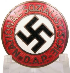 NSDAP party badge "9" Robert Hauschild